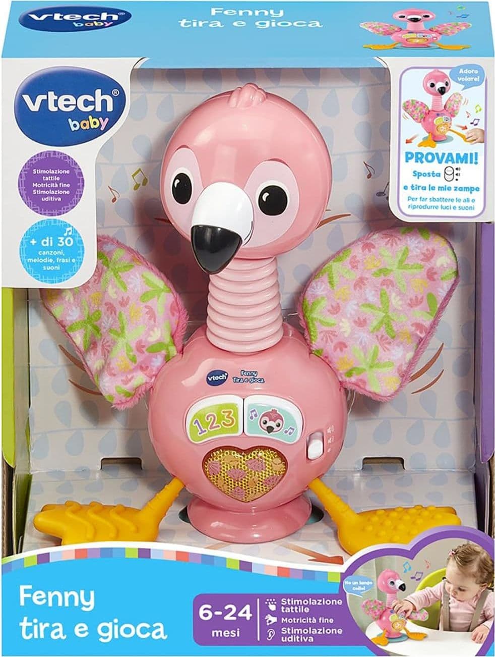 VTech - Fenny Tira e Gioca Fenicottero Sensoriale - 6
