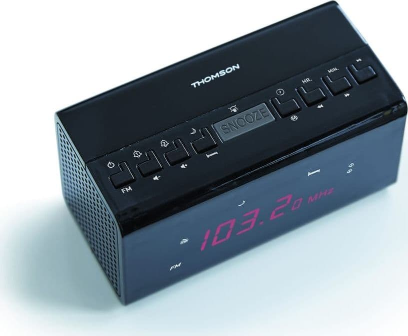 THOMSON ALARM-CLOCK + RADIO FM UP TO 20 PRESET BLACK CR50