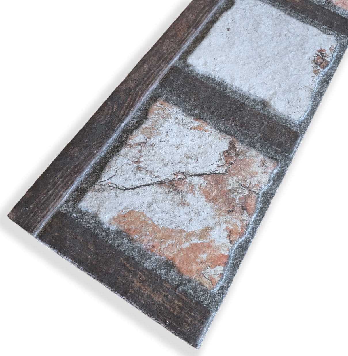 Pannello Isolante per Cappotto Interno ed Esterno in Styrofoam 3D Effetto Pietra e Legno 1200x300x20 mm - 5