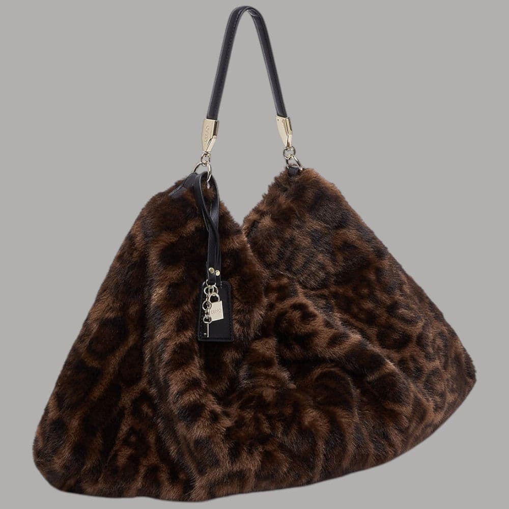 Borsa a spalla Liu Jo AF6194E1164 grande con stampa animalier - 3