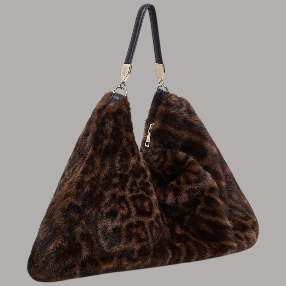 Borsa a spalla Liu Jo AF6194E1164 grande con stampa animalier - 4