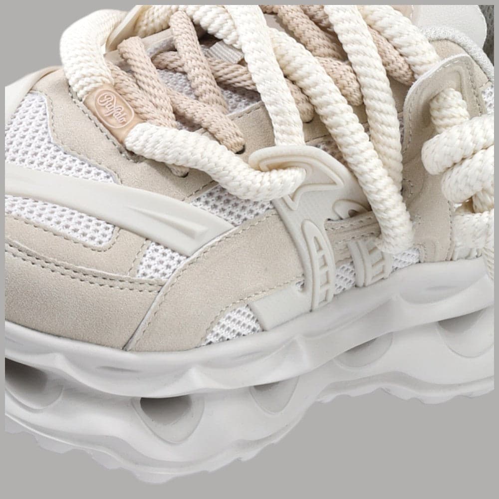 Sneakers Buffalo Malaga Lace Platform con lacci spessi e soletta memory foam - 5