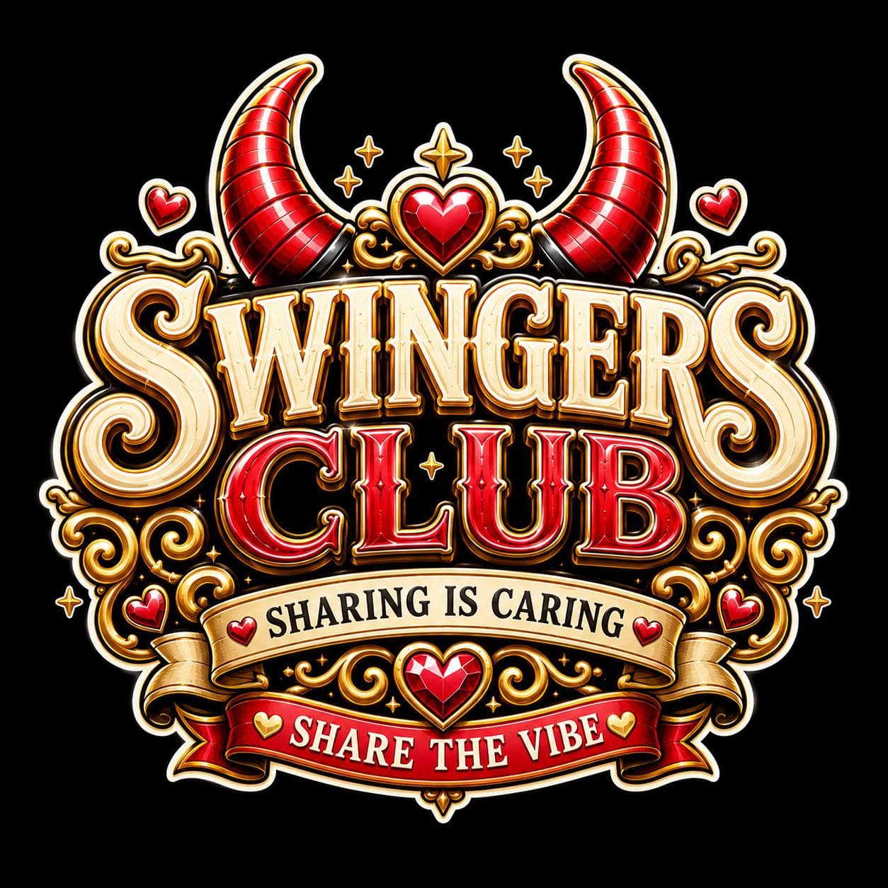 T-shirt Swingers Club unisex per coppie aperte e scambisti - 5