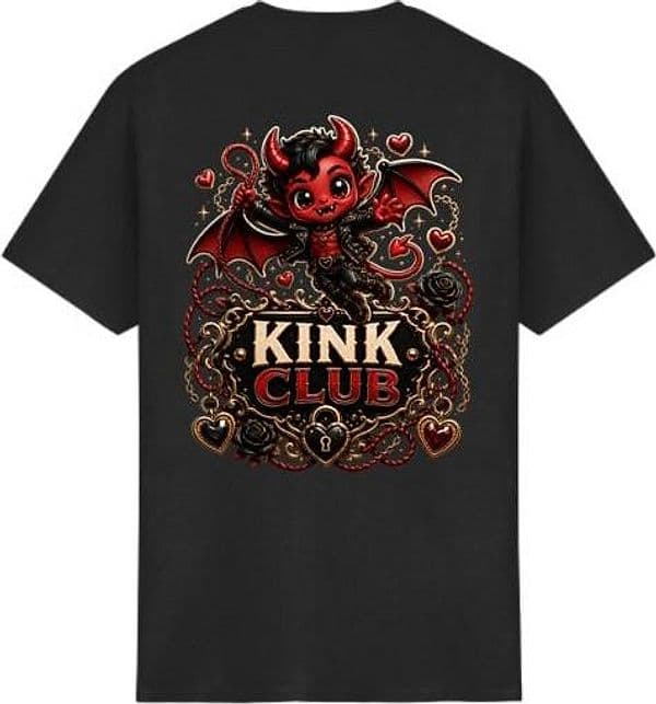 T-shirt Kink Club unisex BDSM fetish per coppie e lifestyle kink - 4