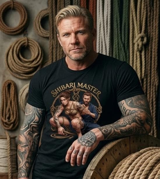 T-shirt Shibari Master BDSM Bondage unisex ispirata allo shibari giapponese - 2