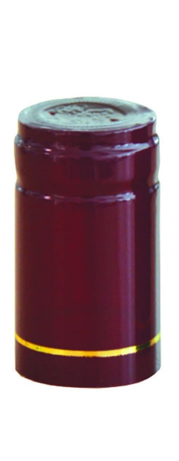 Capsula termoretraibile per bottiglie vino pz.100   	- bordeaux  mm.31x55 - 3
