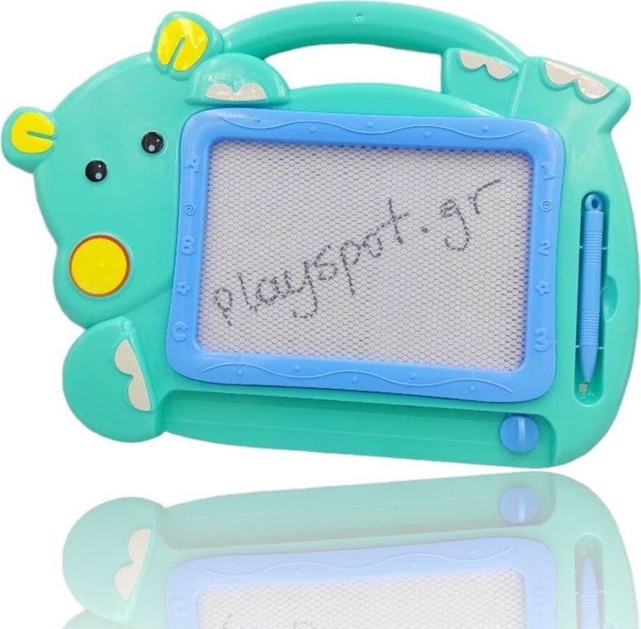 LAVAGNA MAGICA PER BAMBINI CANCELLABILE PENNA MAGNETICA A FORMA DI IPPOPOTAMO GIOCO 07683 - 3