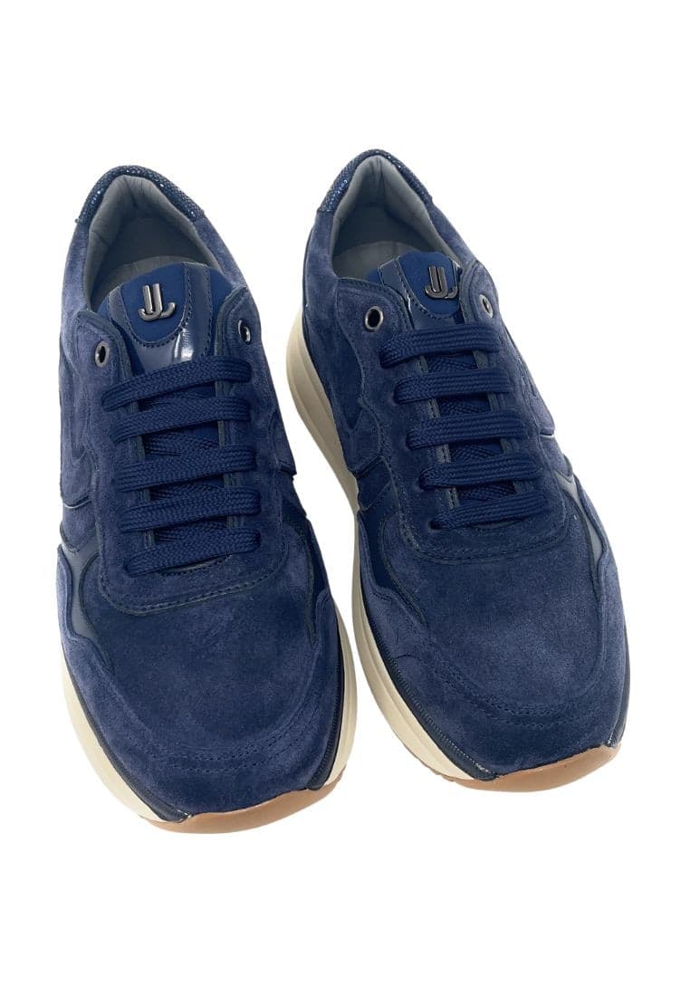 Janet & Janet sneakers in pelle scamosciata blu J-1072 - 6