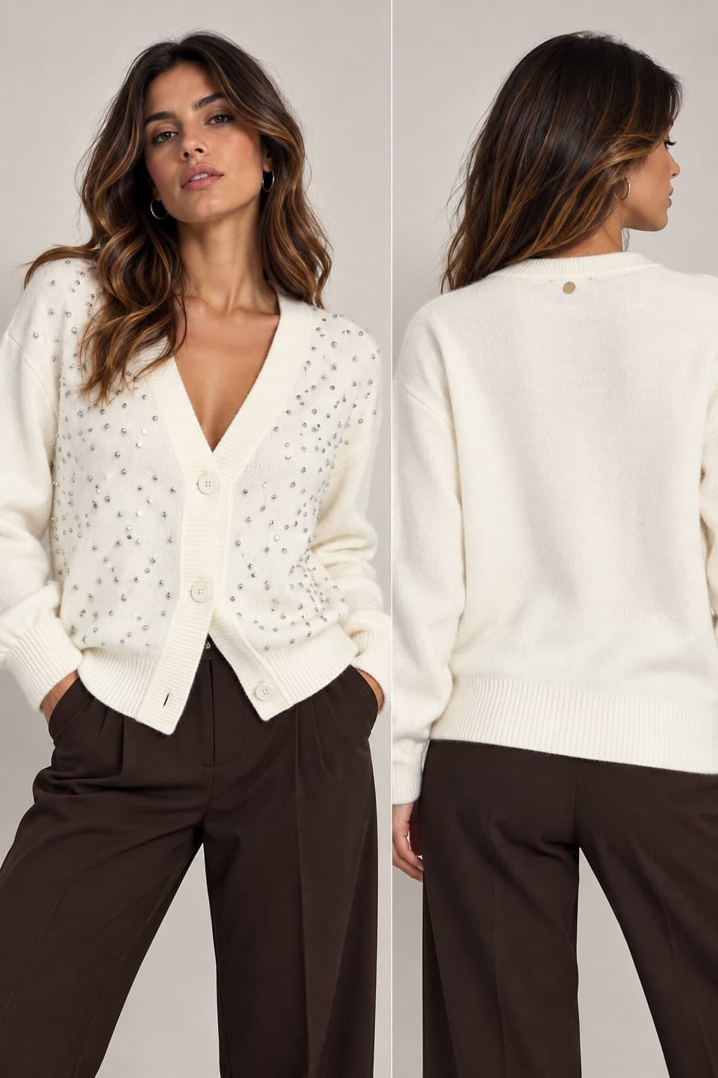 Cardigan con bottoni - 3