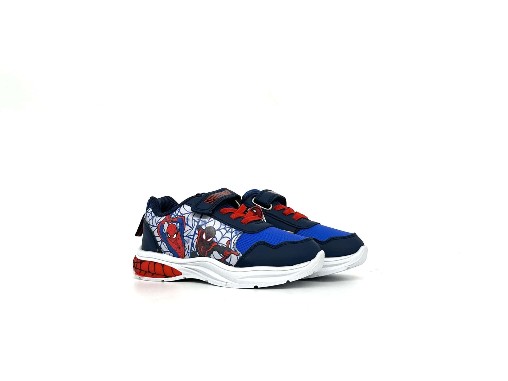 Marvel scarpe bimbo Spiderman blu e rosse con luci - 2