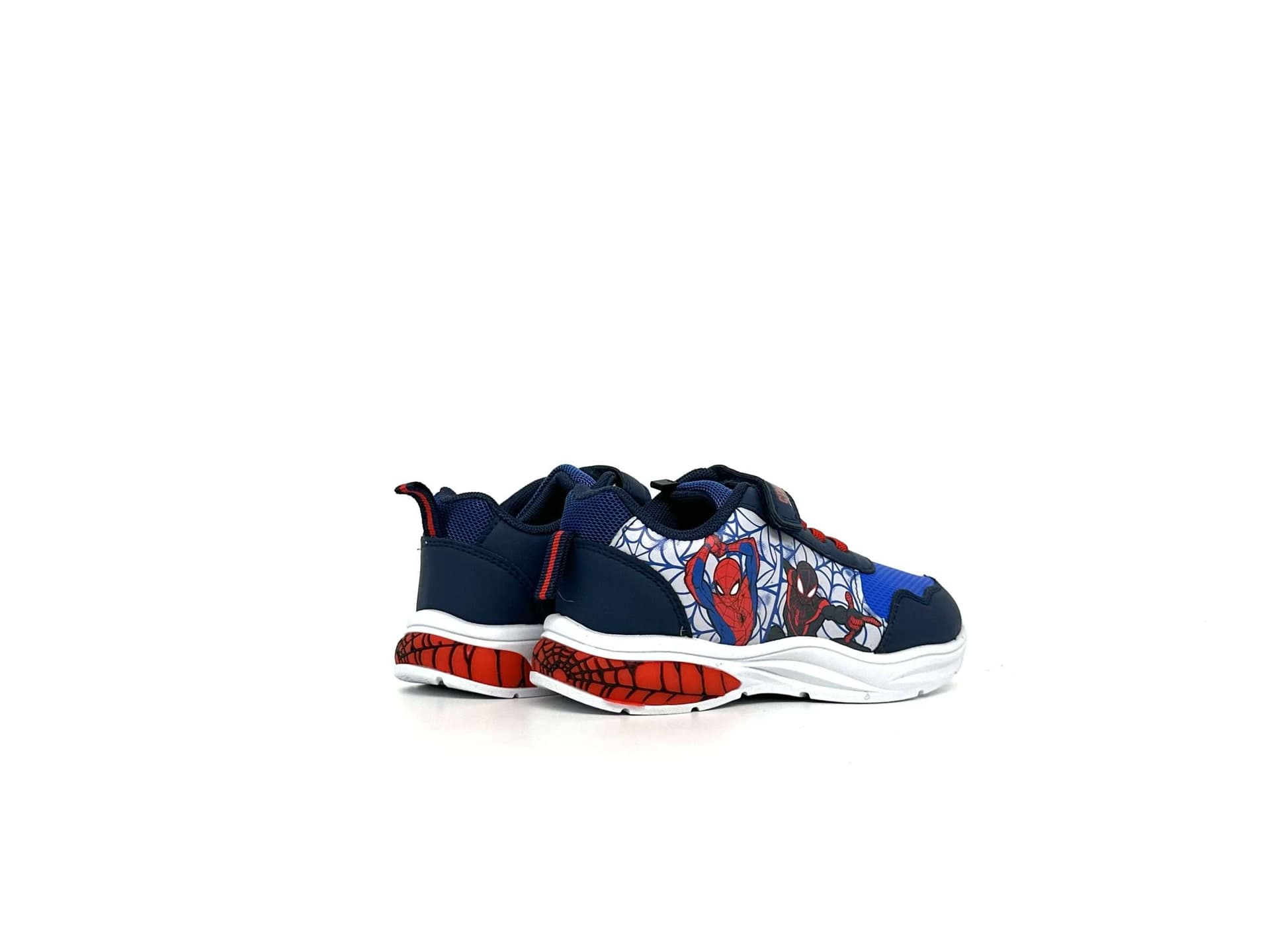 Marvel scarpe bimbo Spiderman blu e rosse con luci - 4