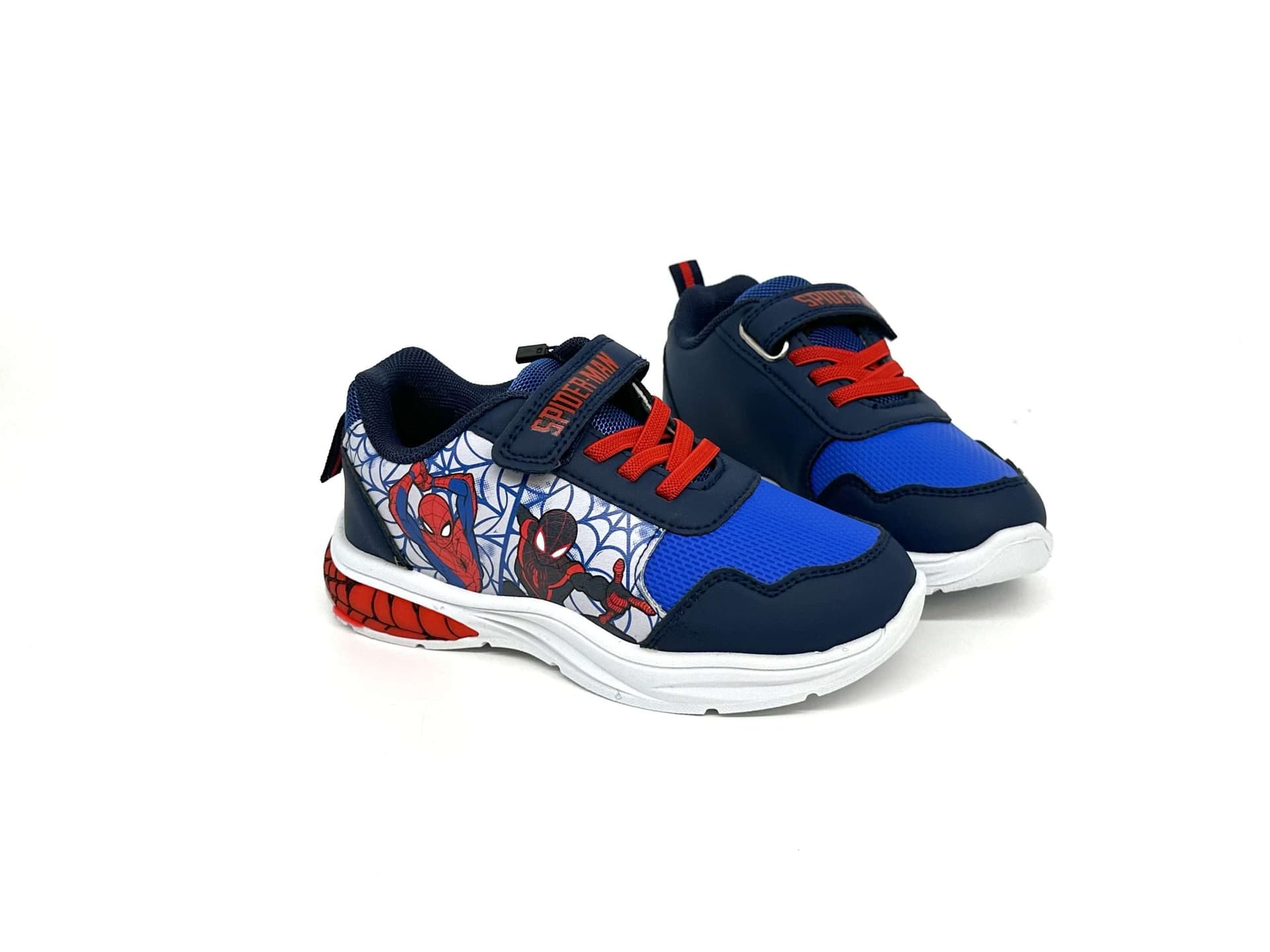 Marvel scarpe bimbo Spiderman blu e rosse con luci - 6