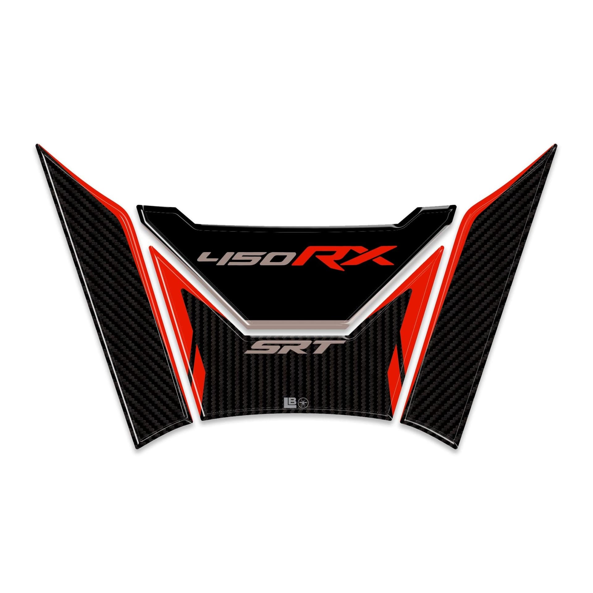 Adesivo 3D Paraserbatoio moto compatibile con QJ Motor SRT 450 RX 2026 - 2