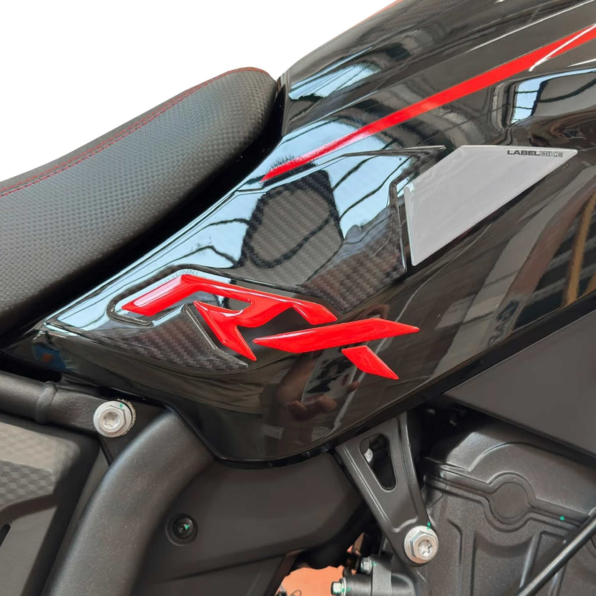 Adesivi 3D Laterali Serbatoio moto compatibile con QJ Motor SRT 450RX 2026 - 15