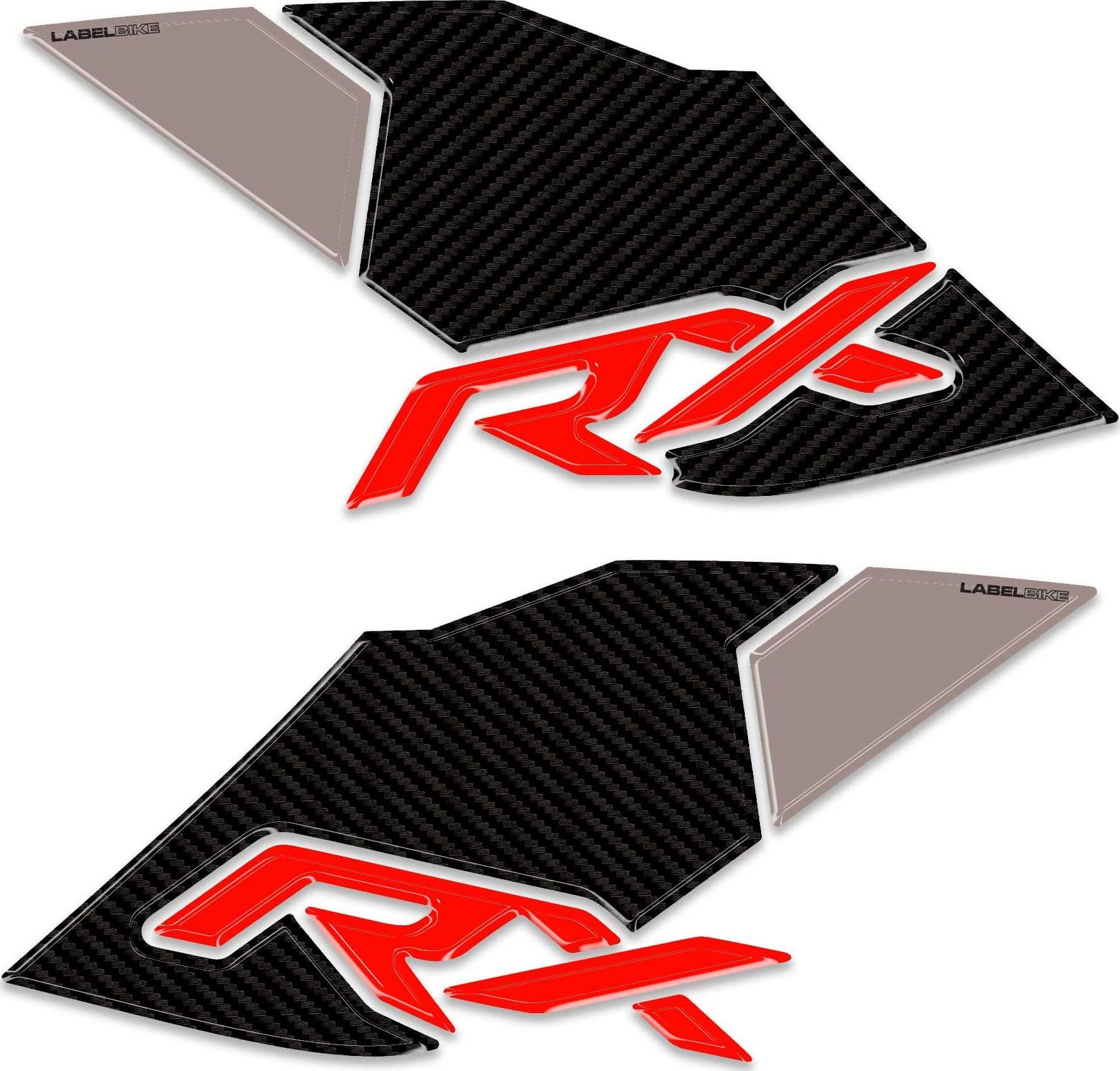 Adesivi 3D Laterali Serbatoio moto compatibile con QJ Motor SRT 450RX 2026 - 8