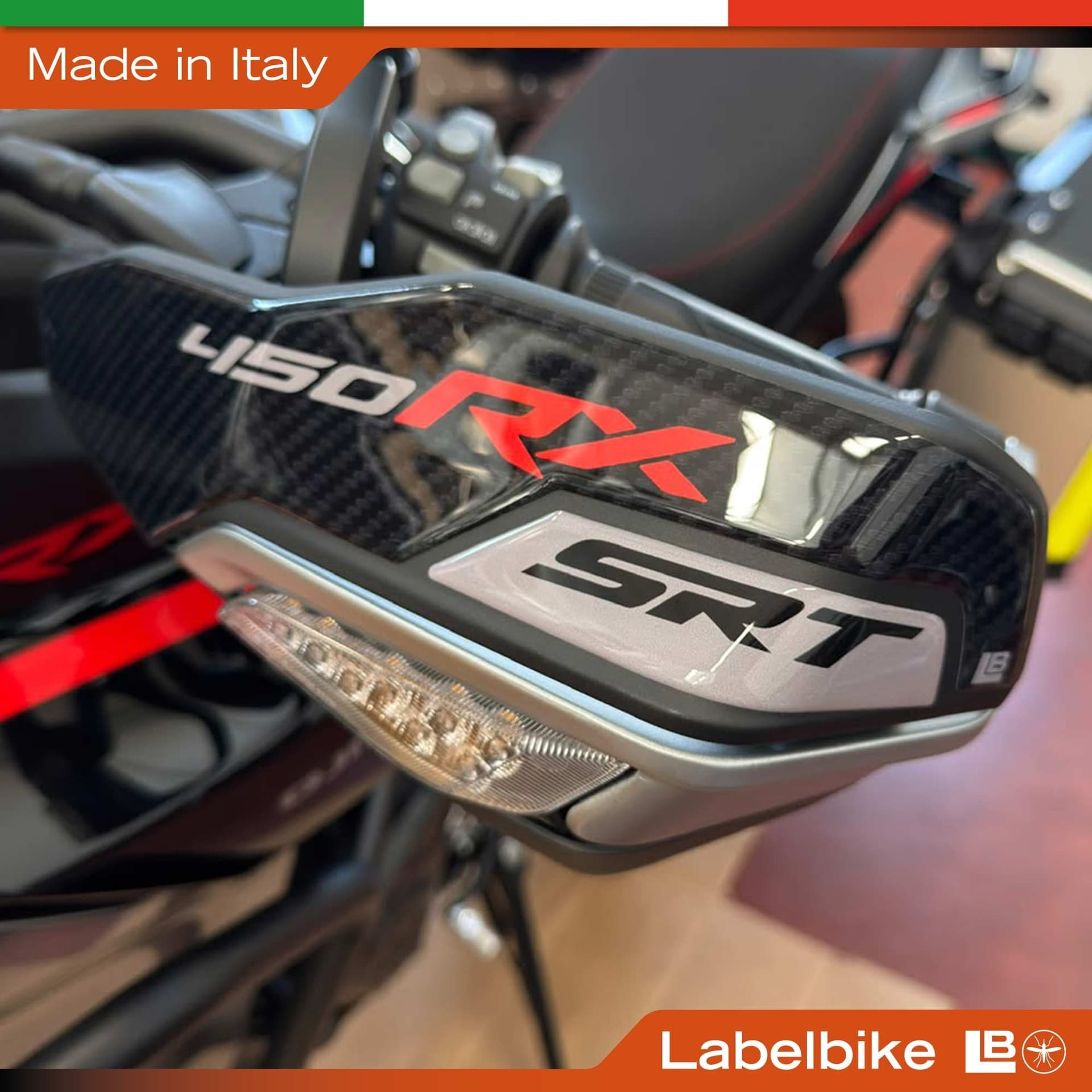 Adesivi Protezioni Paramani moto compatibile con QJ Motor SRT 450 RX 2026 - 4