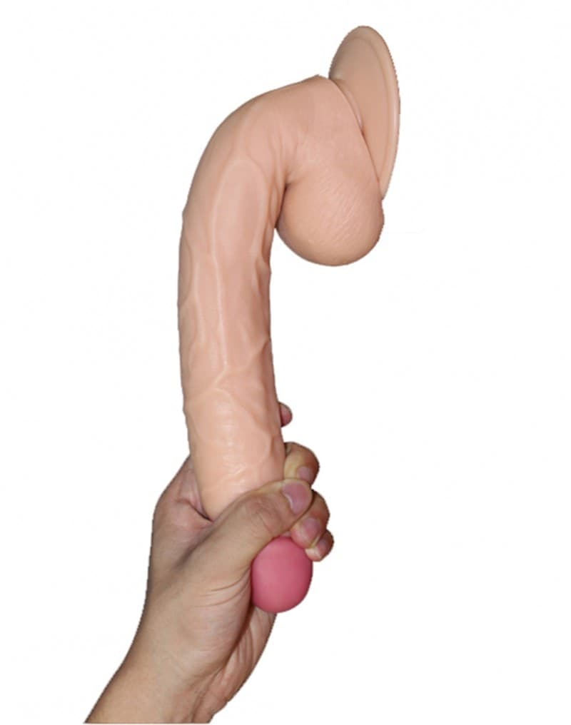 Dildo realistico King-Sized Legendary LoveToy 25,5 cm con testicoli e ventosa Ø 4,3 cm - 4