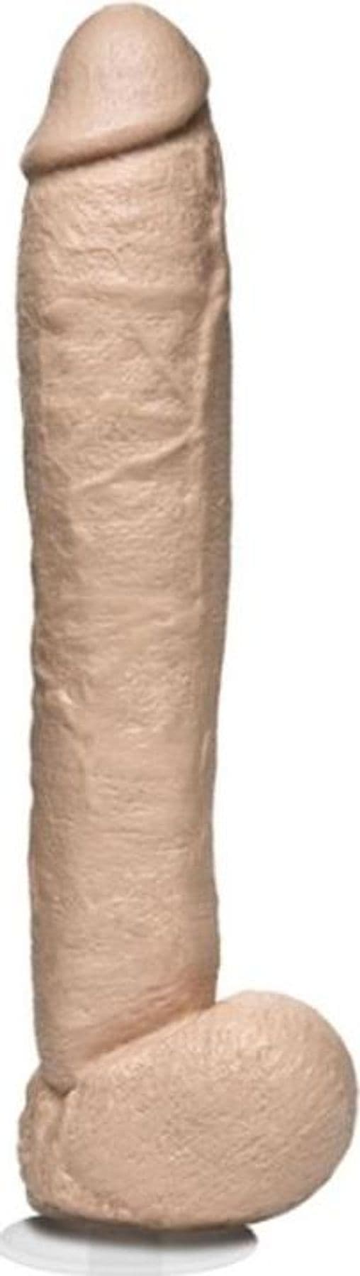Dildo realistico XXL The Naturals Doc Johnson 30,5 cm con testicoli Vac-U-Lock Ø 5,6 cm - 5