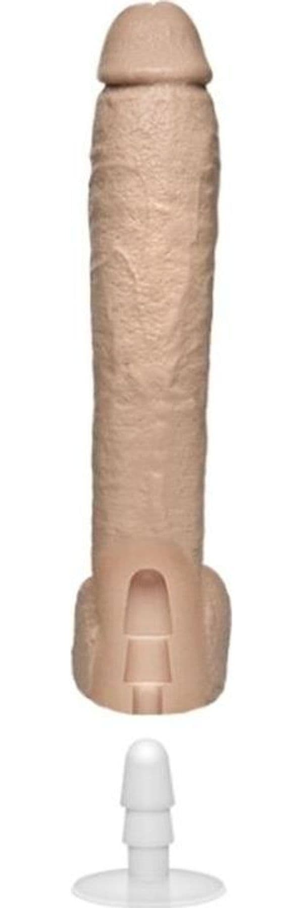 Dildo realistico XXL The Naturals Doc Johnson 30,5 cm con testicoli Vac-U-Lock Ø 5,6 cm - 7
