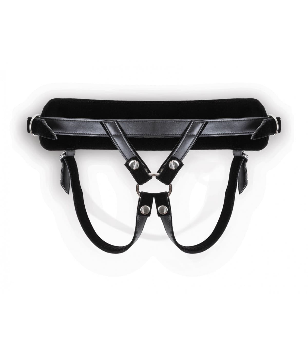 Strap-On She Has The Power Virgite 17,5 cm dildo silicone curvo harness universale - 5