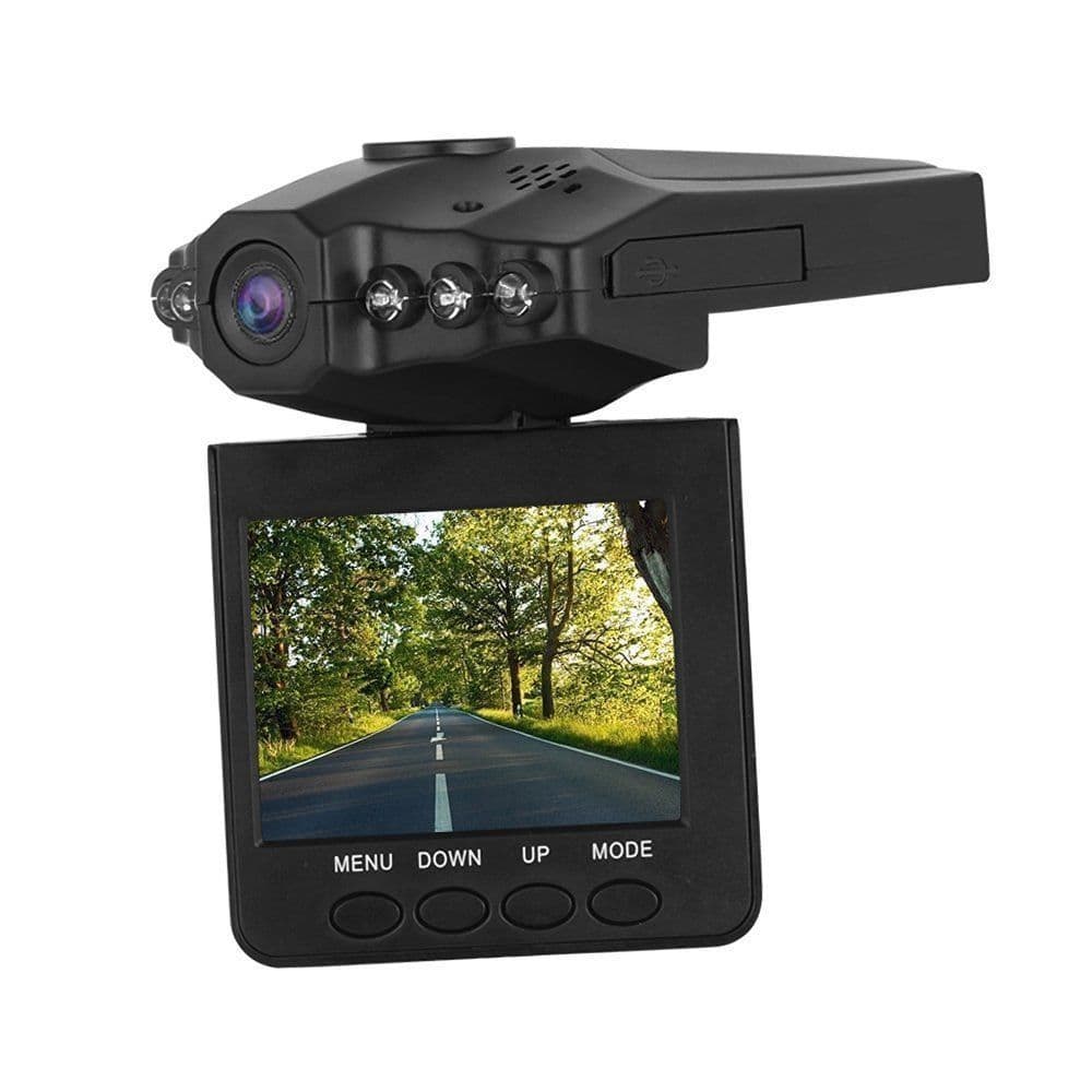 TELECAMERA VIDEOREGISTRATORE MINI DVR AUTO HD MONITOR LCD VIDEO 2.5" 6 LED 720P