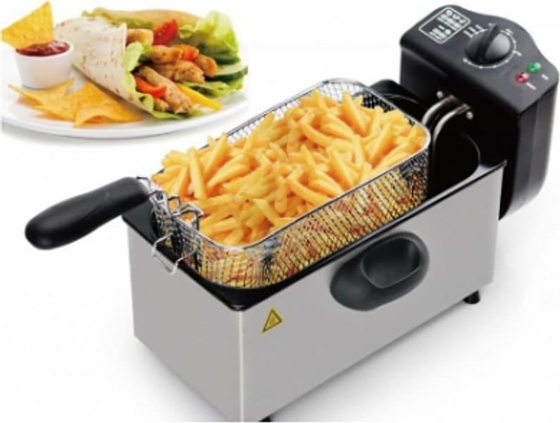 FRIGGITRICE ROYALTYLINE PROFESSIONALE ACCIAIO INOX ELETTRICA 3 LT 2000W