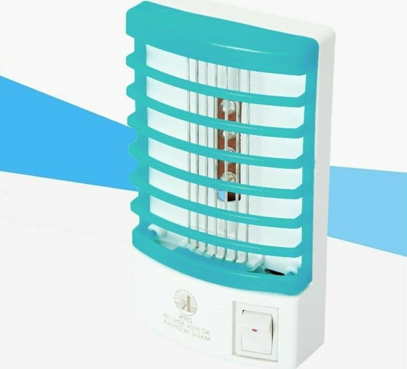 LAMPADA ANTI MOSCHE ZANZARE MINI ZANZARIERA ELETTRICA LED PRESA SPINA