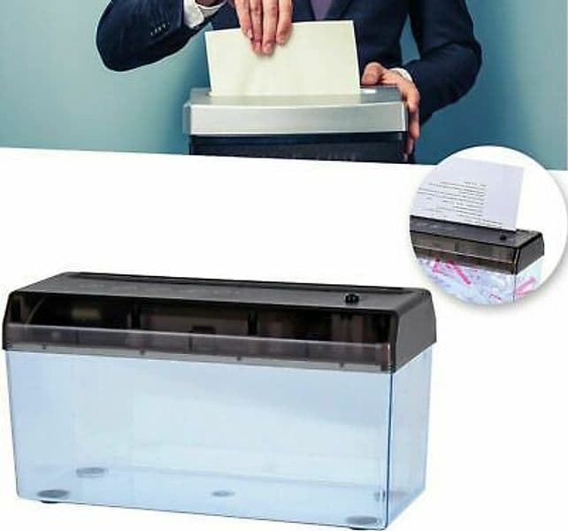 DISTRUGGI DOCUMENTI FOGLI A4 TRITA CARTE DOCUMENTO MANUALE CON CAVETTO USB