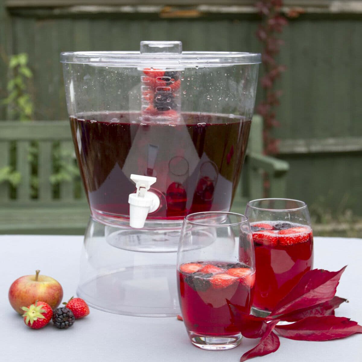 DISPENSER 6 LITRI COCKTAIL BEVANDE INFUSI BIRRA VINO FRUTTA DRINK DEPOSITO GHIACCIO