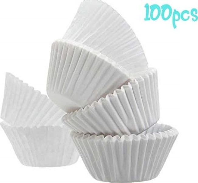 PIROTTINI DI CARTA 12CM PER MUFFIN 100PCS CUPCAKE TORTA COMPLEANNI DECORAZIONI FESTE