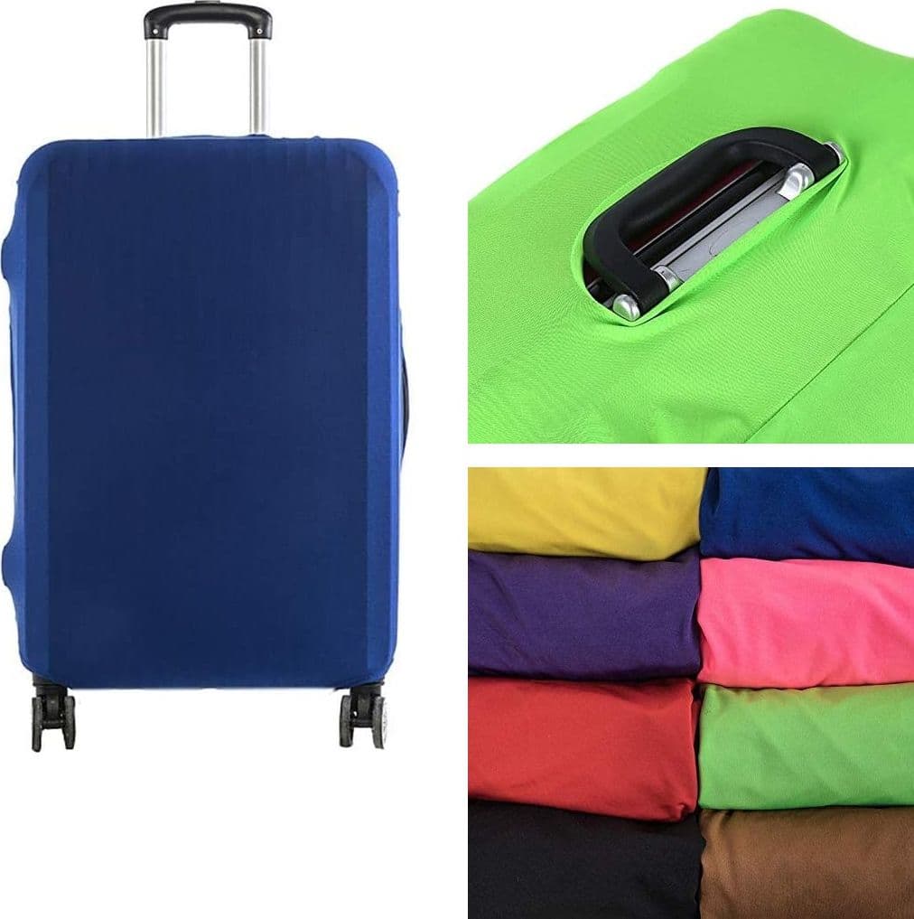 CUSTODIA COVER COPERTURA ELASTICA PER VALIGIA BAGAGLIO TROLLEY PROTETTIVA COPRIVALIGIA VIAGGIO 65X47X29 VARI COLORI