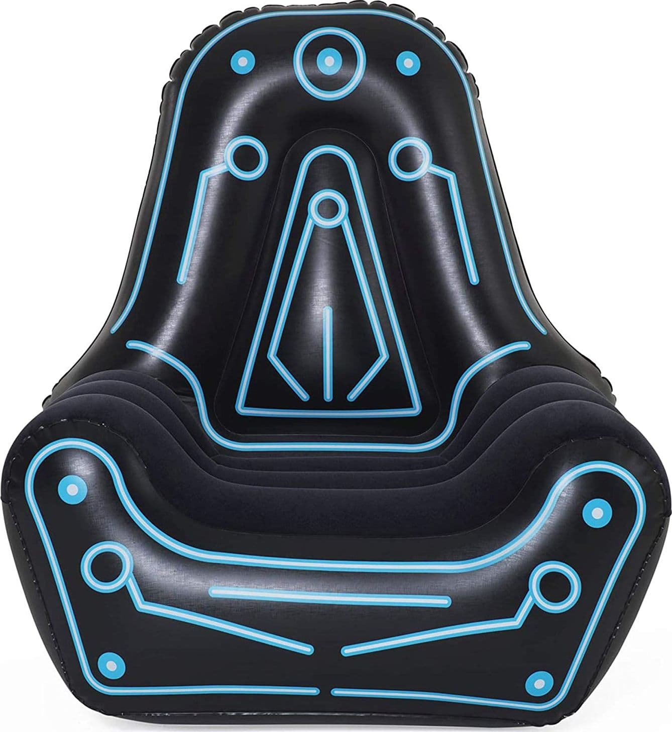 Poltrona gonfiabile gaming comoda oversize sedia game pouf seduta sagomata chair soggiorno divano