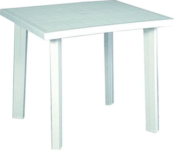 Tavolo RESINA FIOCCO Bianco, 80x74x72 cm PROGARDEN