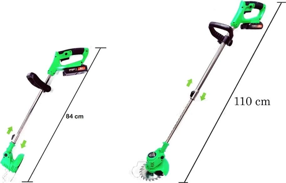 Decespugliatore Elettrico Doppia Batteria 36v Tagliaerba Tosaerba Giardino 12000 G/min