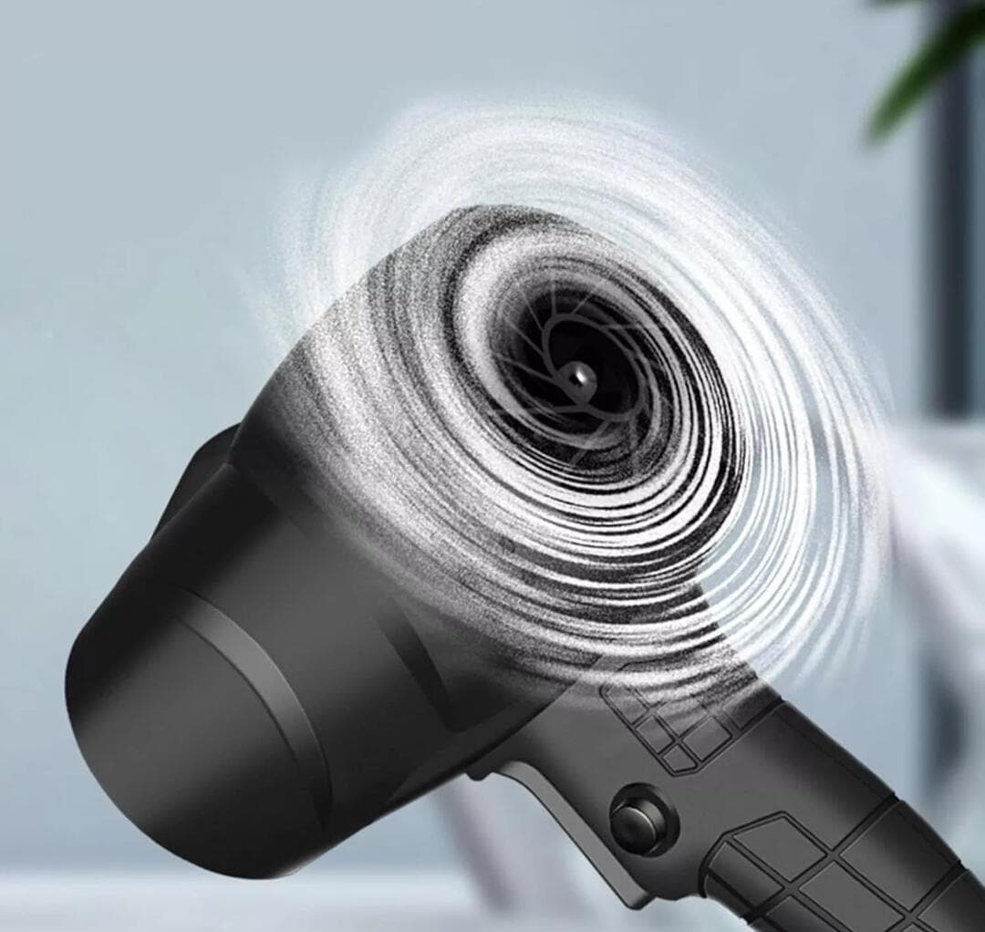 Soffiatore a Batteria, Mini Soffiatore per Foglie con Turbocompressore, Velocità dell'Aria fino a 126 km/h, Dotato di 2 Batterie da 48V , Adatto per la Cura e la Manutenzione del Giardino - 4