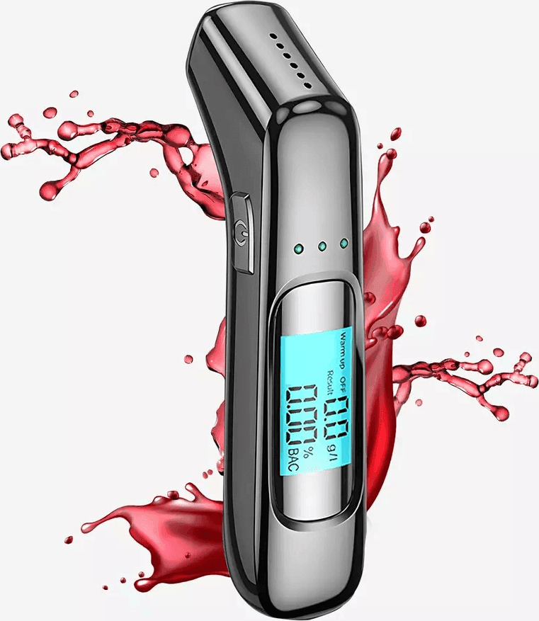 Etilometro Portatile Alcool Test Portatile Display Digitale Chip Alta Precisione - 2