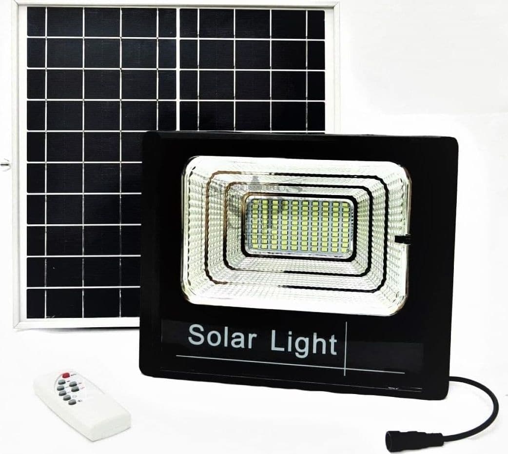 Faro Led 1000W Con Pannello Solare Da Esterno Con Controllo Remoto E Telecomando - 2