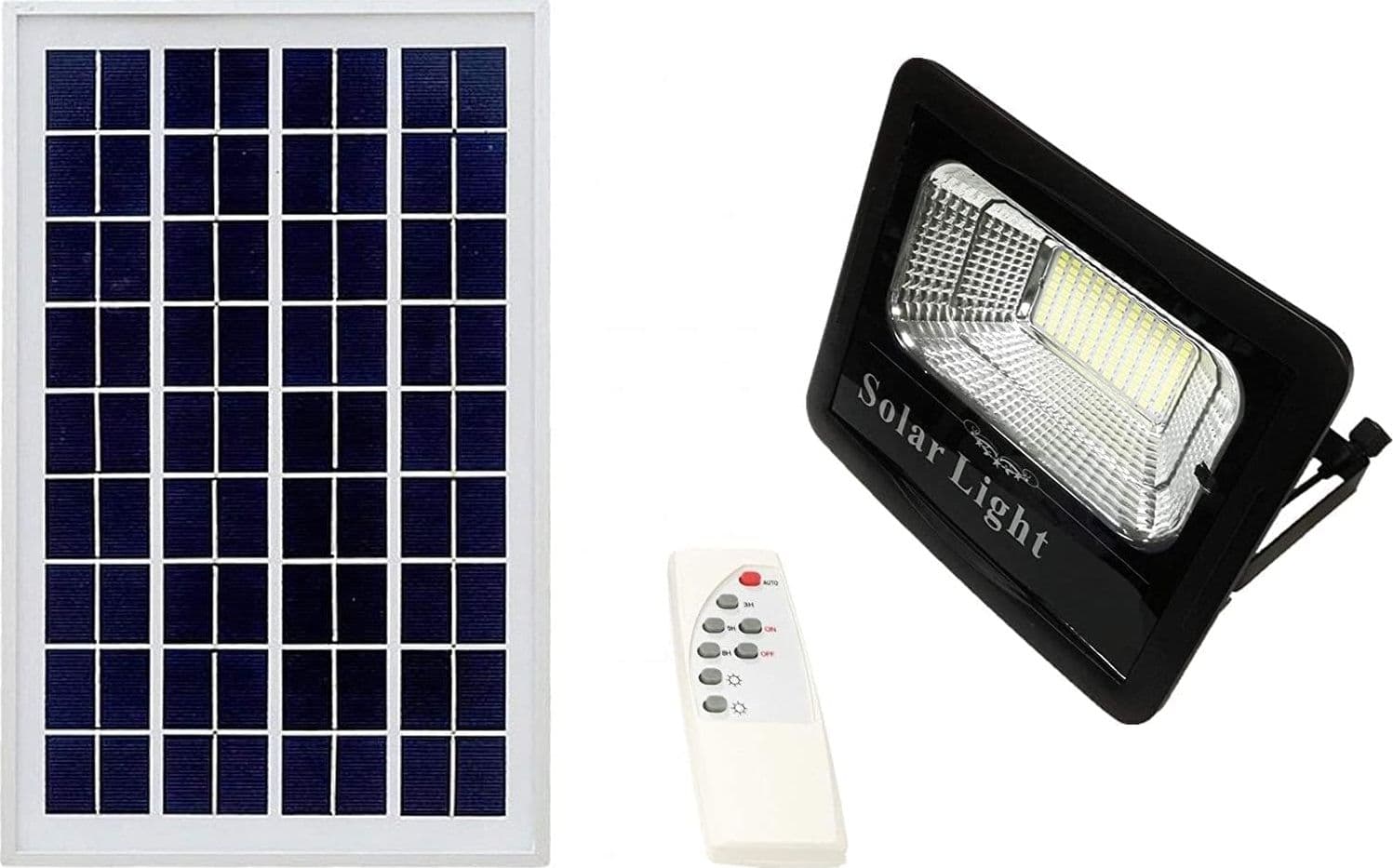 Faro Led 1000W Con Pannello Solare Da Esterno Con Controllo Remoto E Telecomando - 3