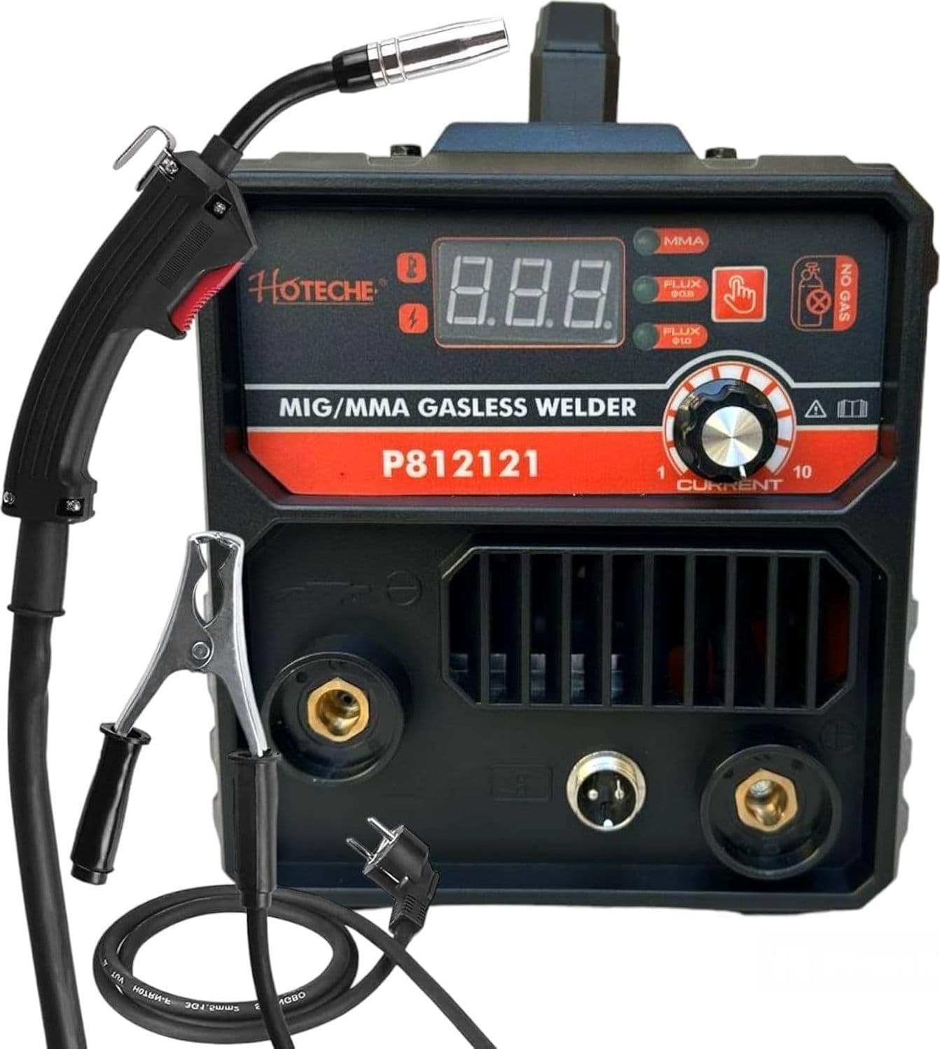 Saldatrice Multiprocesso Filo Continuo MIG No GAS + MMA Elettrodo 500 Ampere Fabbro Display Digitale Portatile Saldatura MIG/MMA IGBT inverter include Maschera Torcia e Bobina di Filo Animato - 7