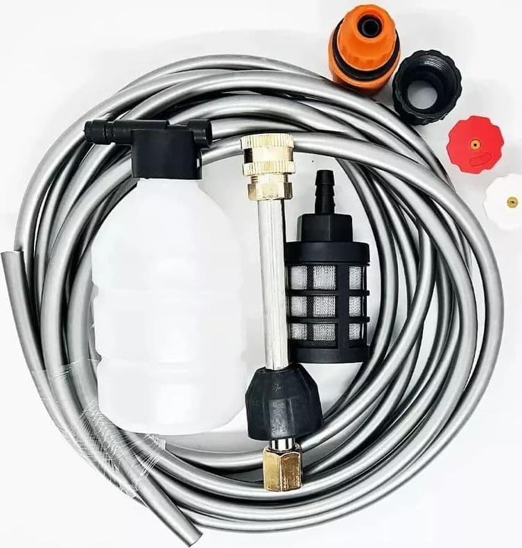 Kit Lavaggio Idropulitrice a Batteria con Mini Soffiatore Incluso, Portatile, 2 Batterie 48V Intercambiabili per Pulizia Versatile e Senza Fili - 5