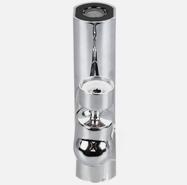 PROLUNGA ESTENSORE PER RUBINETTO DA CUCINA LAVANDINO BAGNO CASCATA 4 IN 1 GIREVOLE 360° CON 2 ADATTATORI E CHIAVE - 6