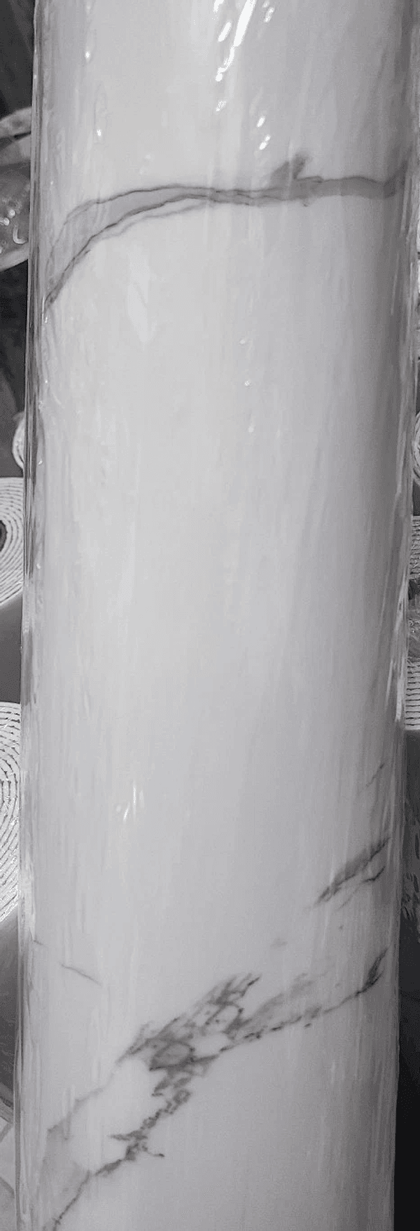 PANNELLO ADESIVO EFFETTO MARMO BIANCO E GRIGIO PVC PARATO DECORAZIONE NEW 120 X 300 cm - 2