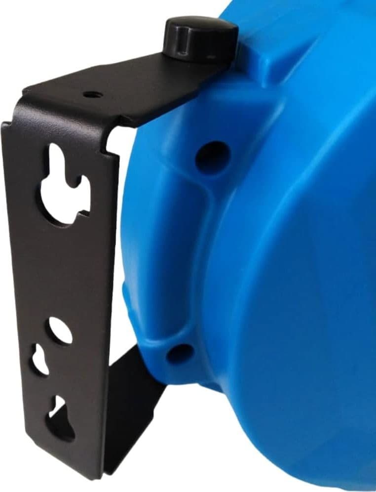 Avvolgitubo Aria Compressa Portatile Avvolgi Tubo Prolunga 12 Metri Con Staffa Fissaggio Parete Attacchi Compressore Innesti Rapidi 1/4 Pollici 12 Bar 300 Psi - 4