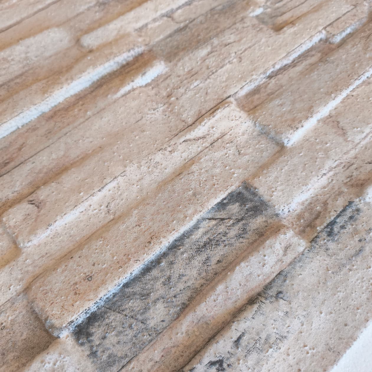 Pannello Isolante per Cappotto Interno ed Esterno in Styrofoam 3D Effetto Pietra Spaccata Beige 1200x500x35 mm - 7