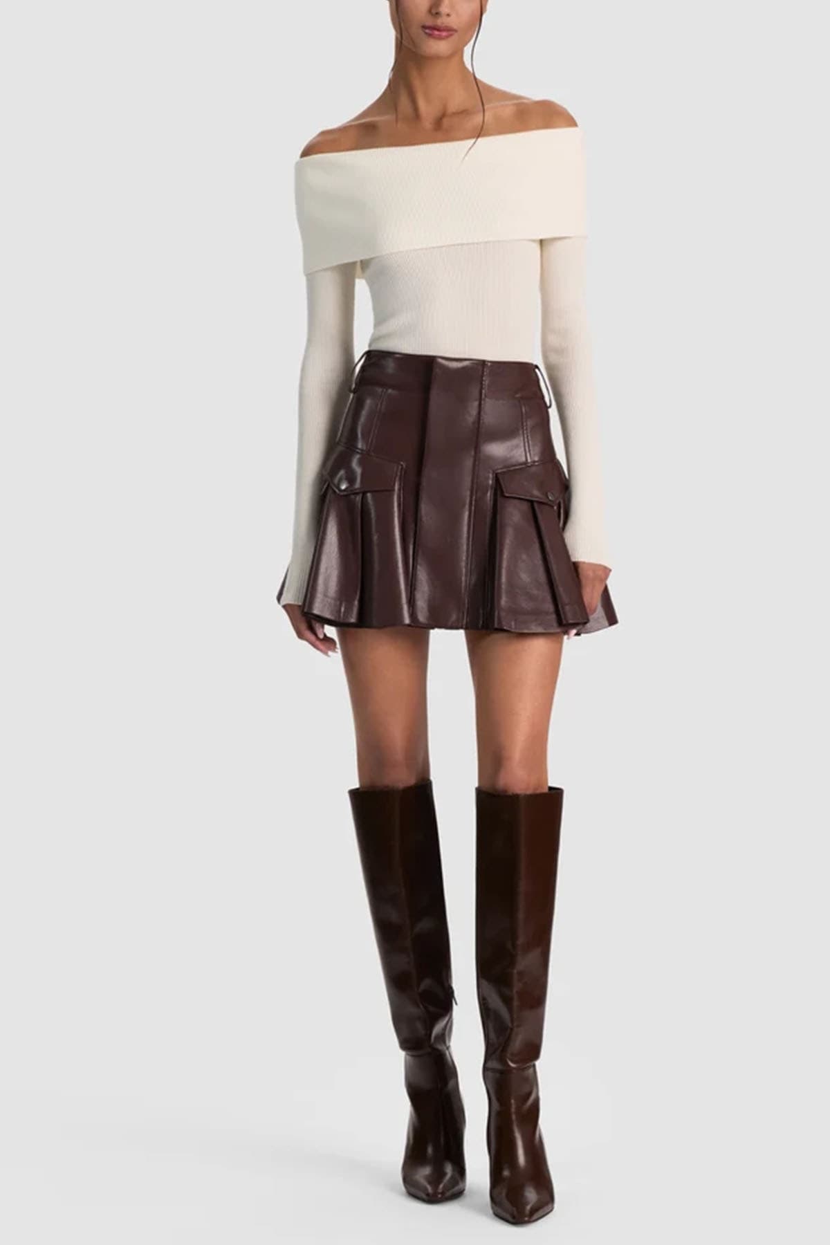 Alice + Olivia  Gonne Dark chocolate - 2