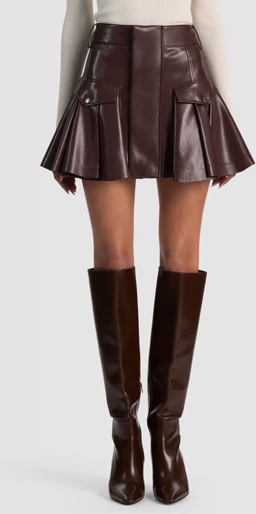 Alice + Olivia  Gonne Dark chocolate - 4