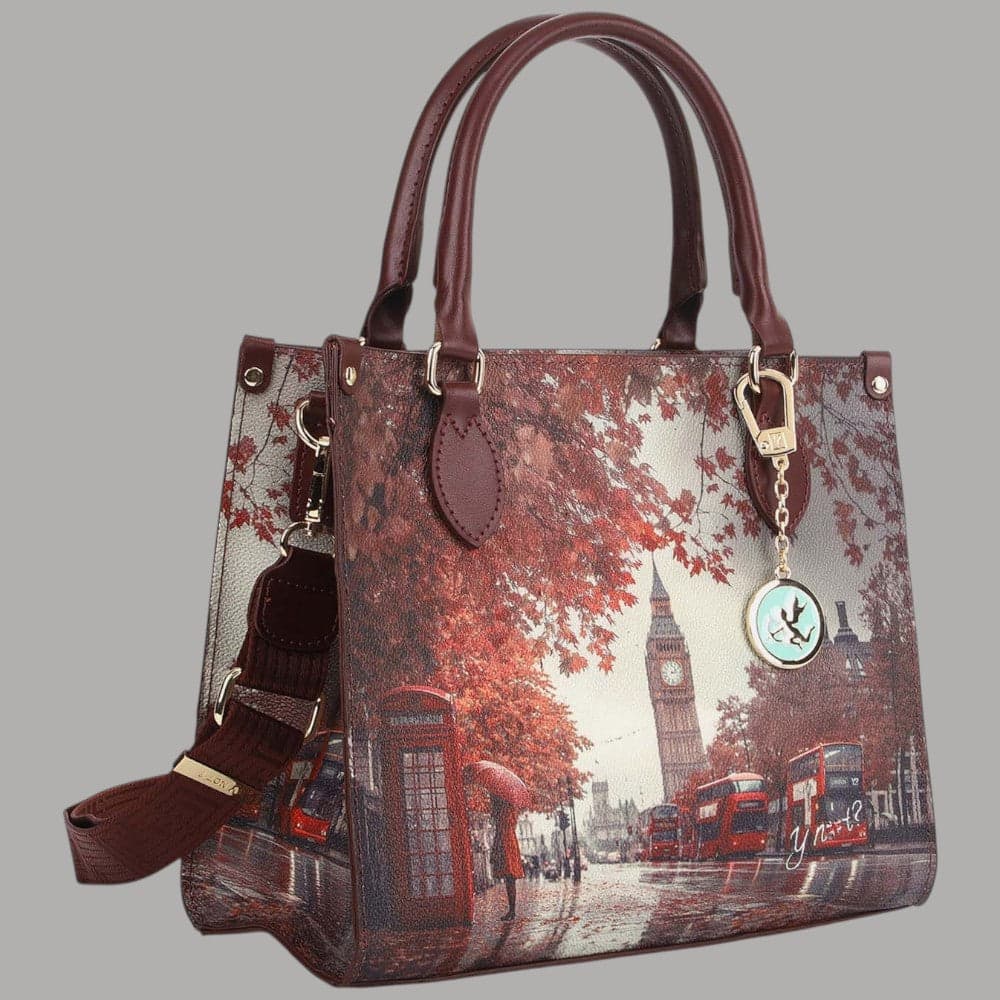 Borsa tote YNot Yes Bag small con stampa città e manici e tracolla - 2