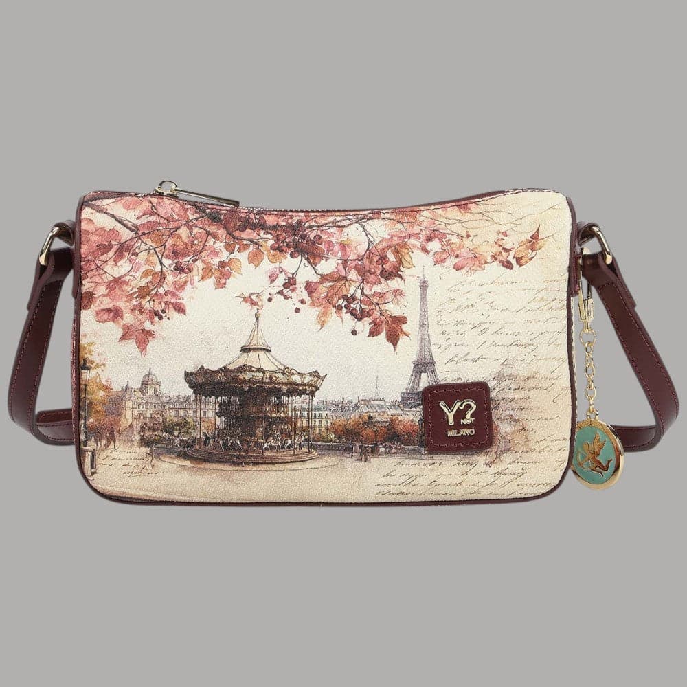 Borsa clutch YNot Yes Bag con stampa città e tracolla rimovibile - 15