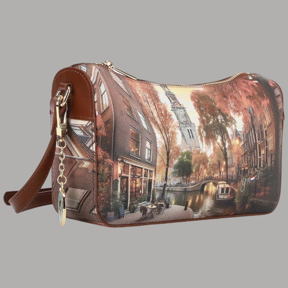 Borsa clutch YNot Yes Bag con stampa città e tracolla rimovibile - 2