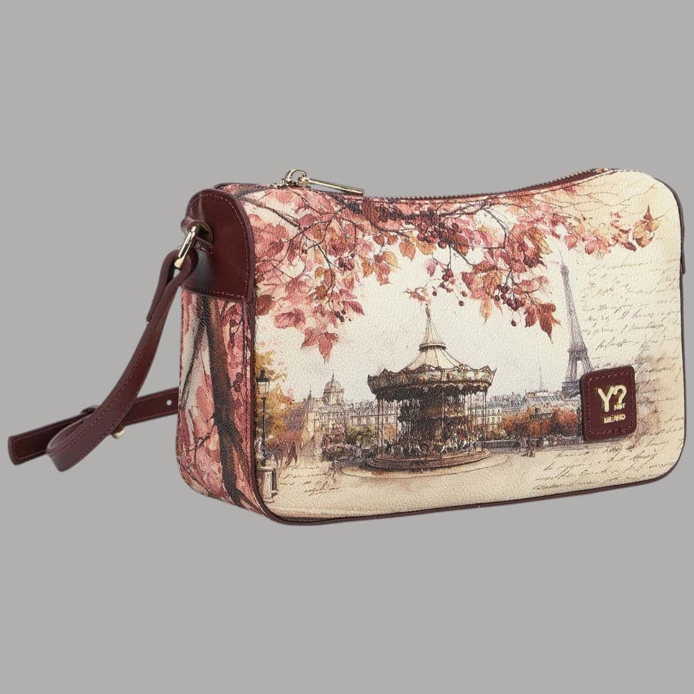 Borsa clutch YNot Yes Bag con stampa città e tracolla rimovibile - 11